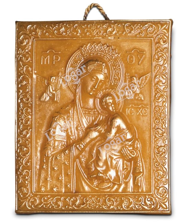 Icon mary, Relief