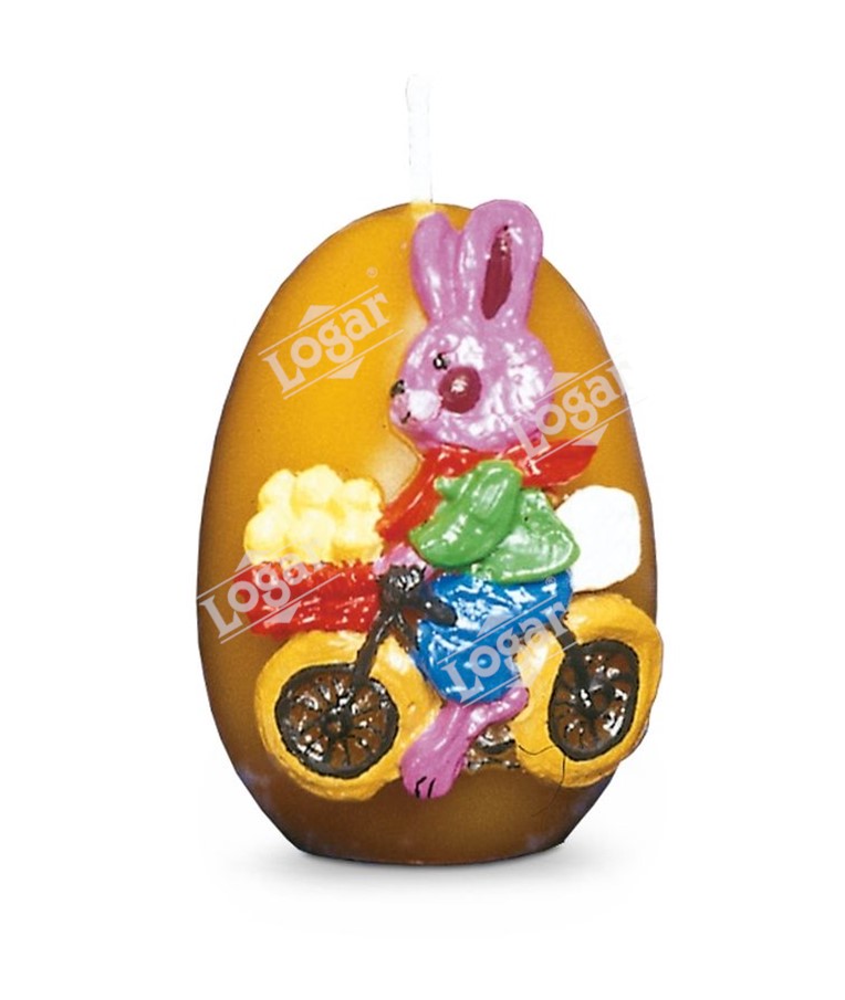 Model - jajce z zajčkom na kolesu