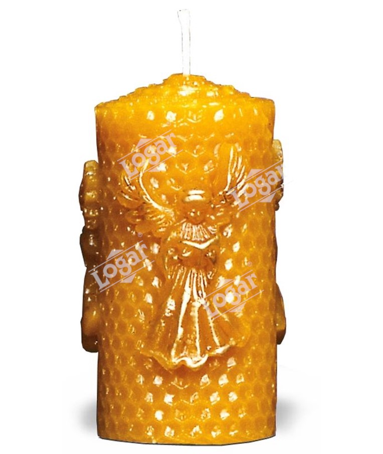 Honeycomb-candle with angel