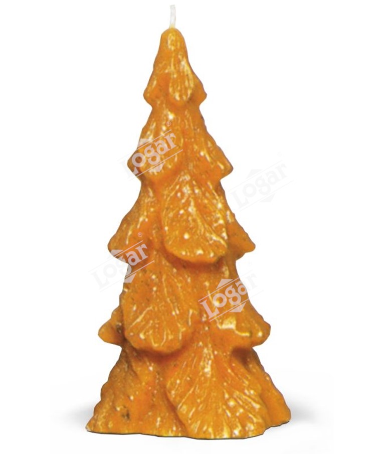 Tall Christmass-tree shaped candle