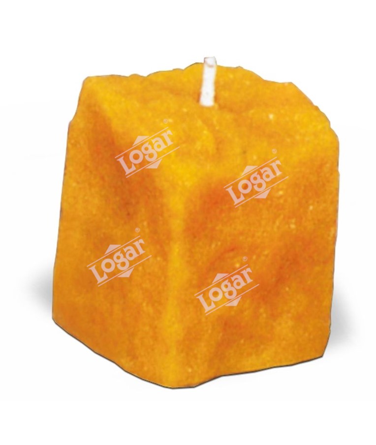 Candle cobble stone shaped