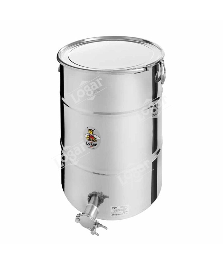 Honey tank 100 kg,airtight lid,stainless steel gate