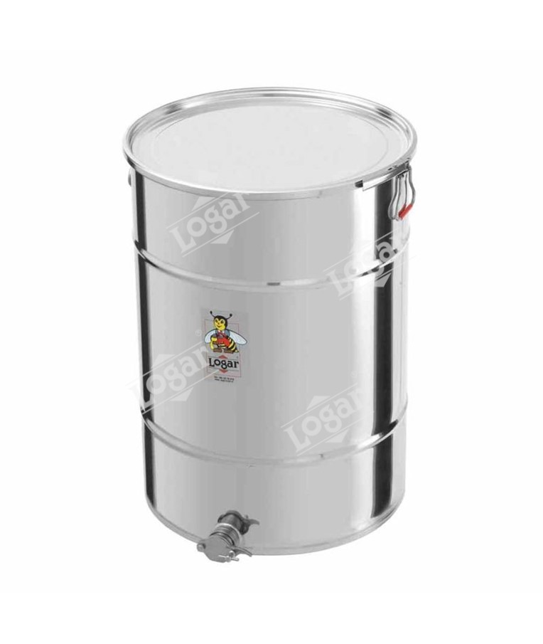 Honey tank 200 kg,airtight lid,stainless steel gate 6/4"
