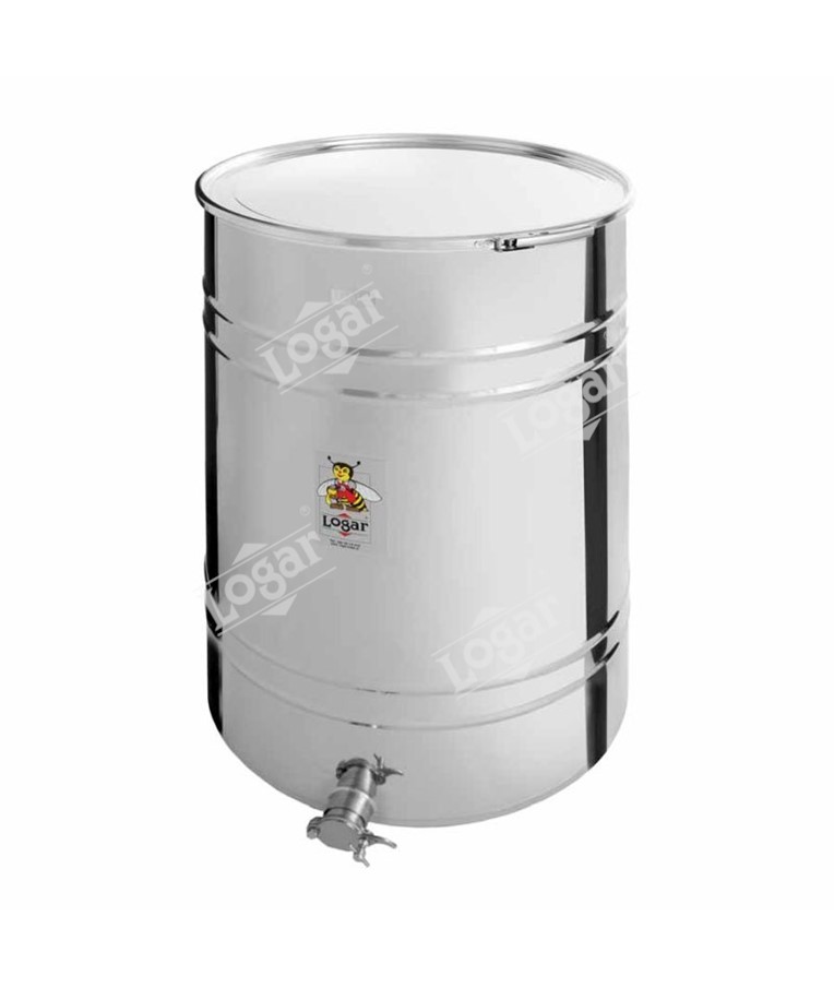 Honey tank 430 kg, airtight lid, stainless steel gate