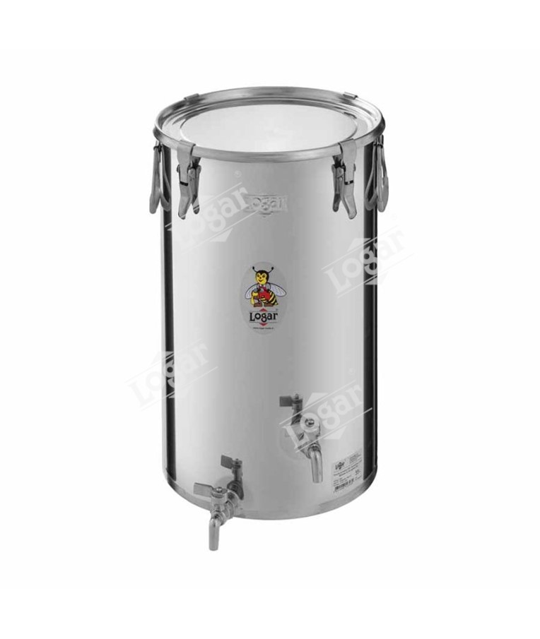 Tank for mead 35 l, airtight lid, stainless steel, 2 taps