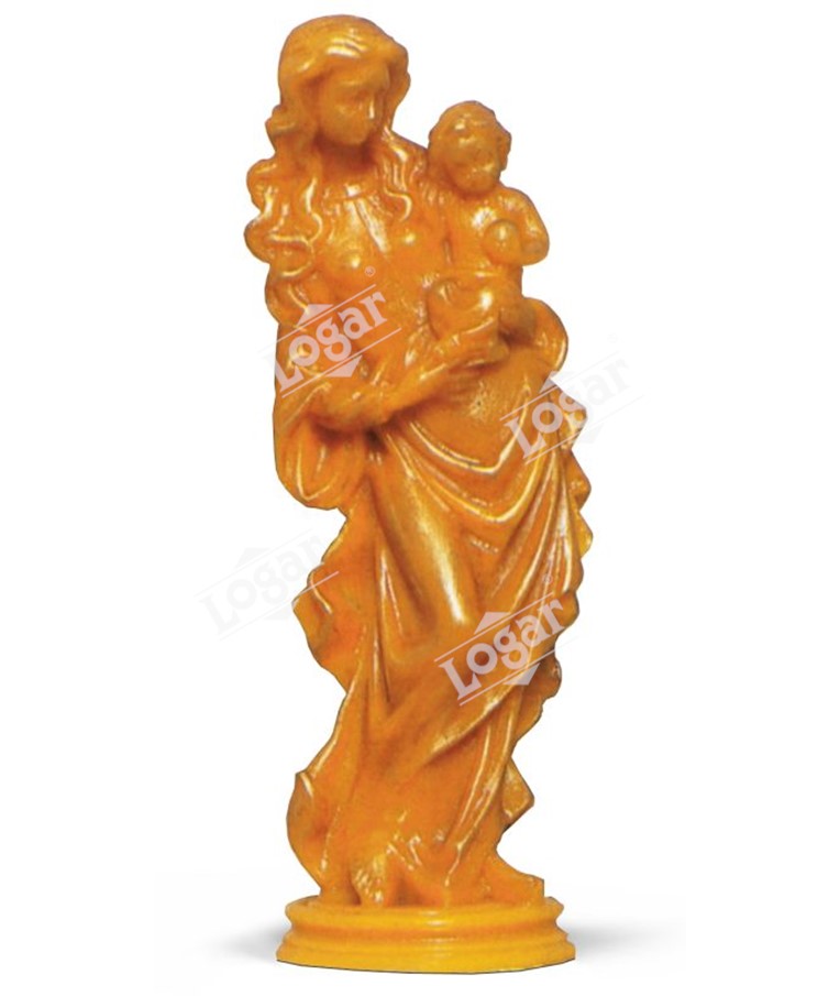 Bees wax statue mother&child