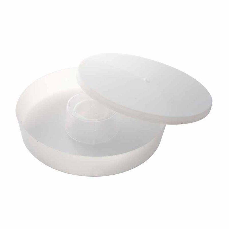 Round plastic top feeder, 2 litres