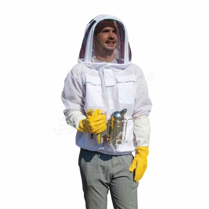 Beekeeping jacket - ventilated with hood, size XS-XXXL