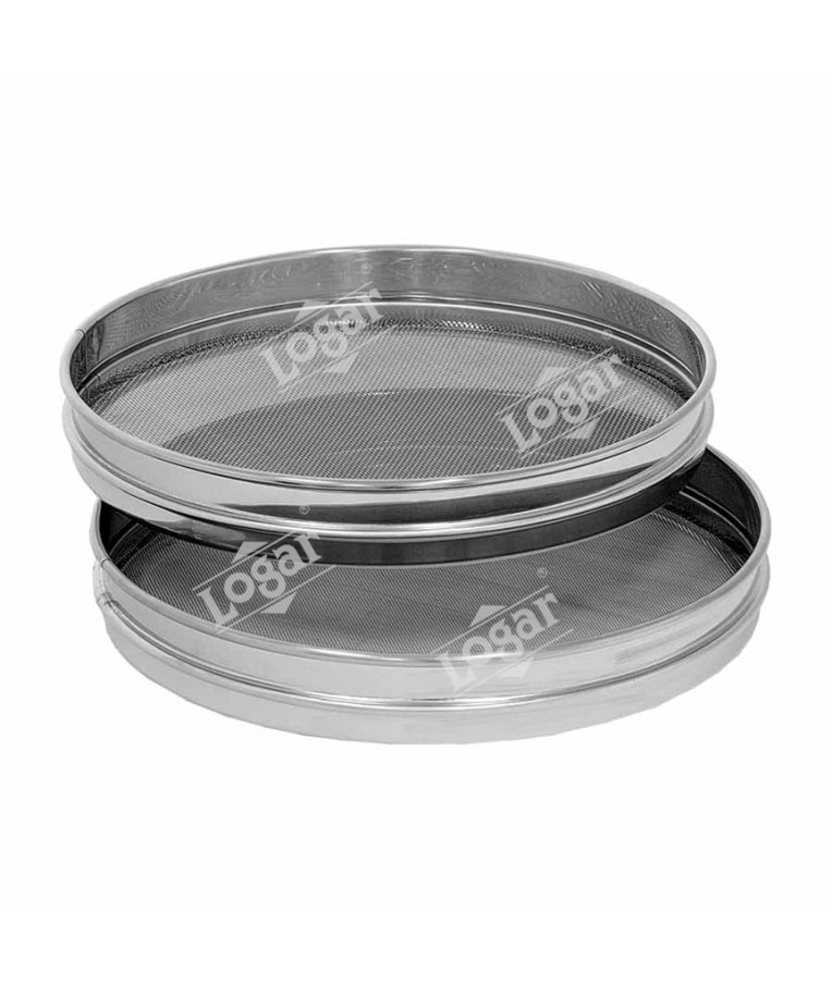 Double stainless steel strainer, ø 30,5 cm - low