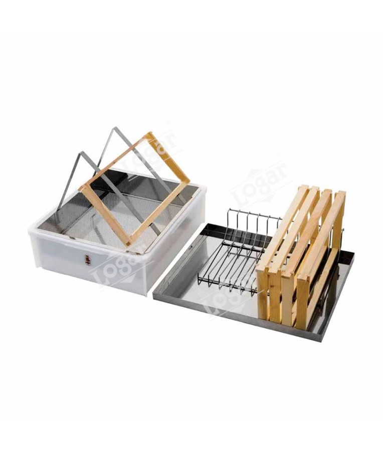 Uncapping tray with lid,uncapping stand and frame holder,1 person