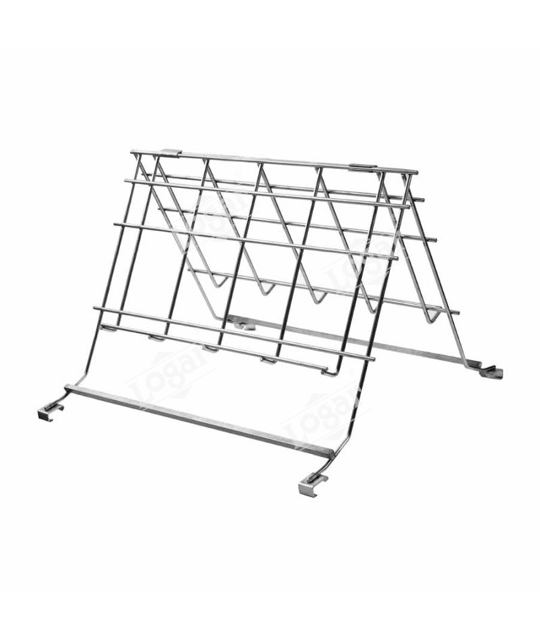 Uncapping stand for art.3295 , double sided, stainless steel