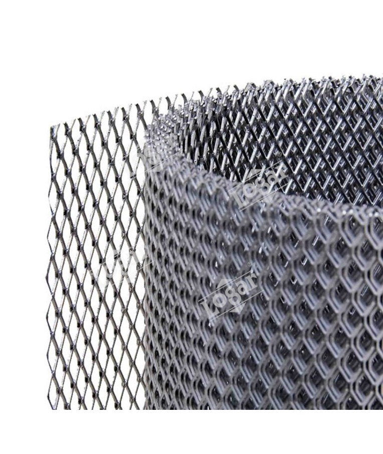 Expanded mesh, aluminium - m2
