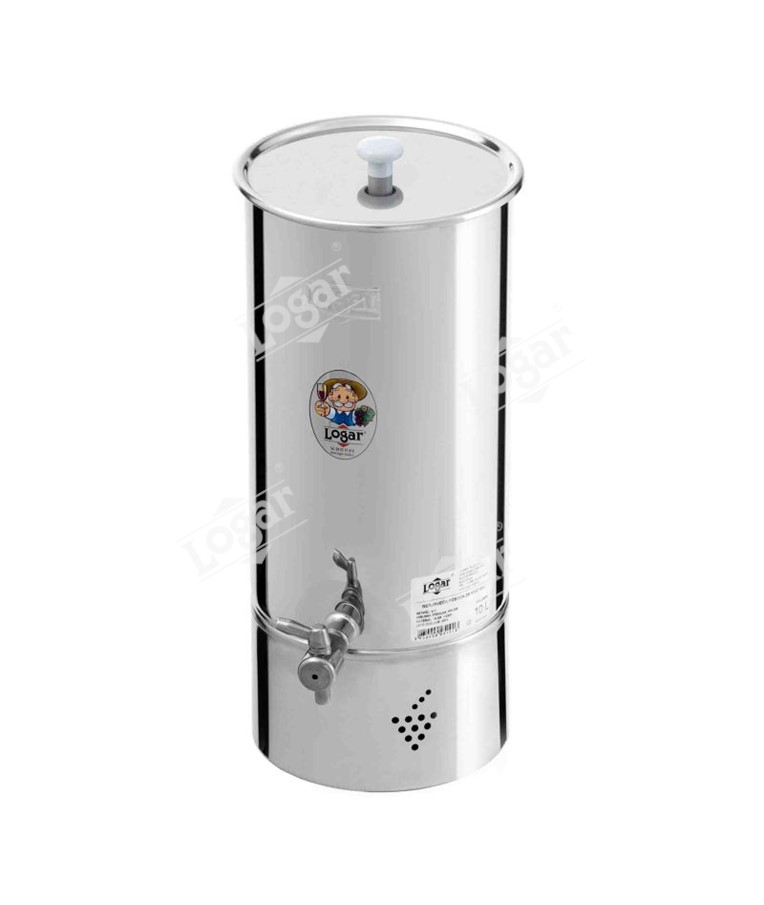 Vessel for wine and juice 10 l, stainless steel